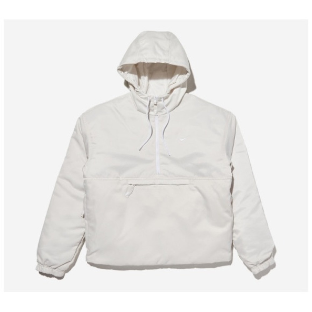 NIKE MEN'S SOLO SWOOSH SATIN ANORAK PHANTOM  Jacket DR0840-030 size M